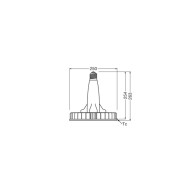 LEDVANCE E40 Lampadina LED 160W 25000Lm 4000K 100º IP40