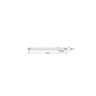 Tubo LED T8 Ledvance G13 7W 850Lm 4000K 190º IP20