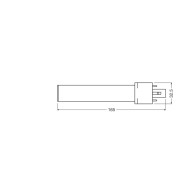 Ledvance/DULUX G23 Lampada LED 4W 500Lm 3000K 120º IP20
