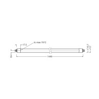 Tubo LED T5 Ledvance G5 26W 4000Lm 4000K 180º IP20 Dimmerabile