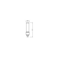 Ledvance/DULUX Lampada LED G24d 3 9W 990Lm 3000K 120º IP20