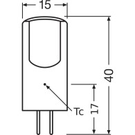 Ledvance/Osram Lampadina LED "Special" G4 2W 200Lm 2700K 320º