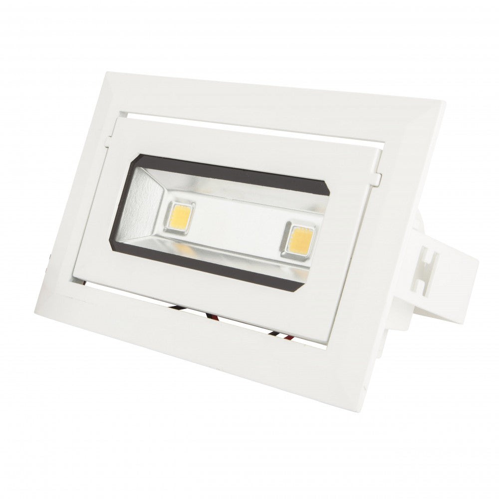Faretto LED da incasso 20W 1685Lm 2700ºK Rettangolare Faretto LED da incasso 20W 1685Lm 2700ºK Rettangolare