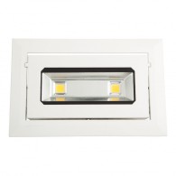 Faretto LED da incasso 20W 1685Lm 2700ºK Rettangolare