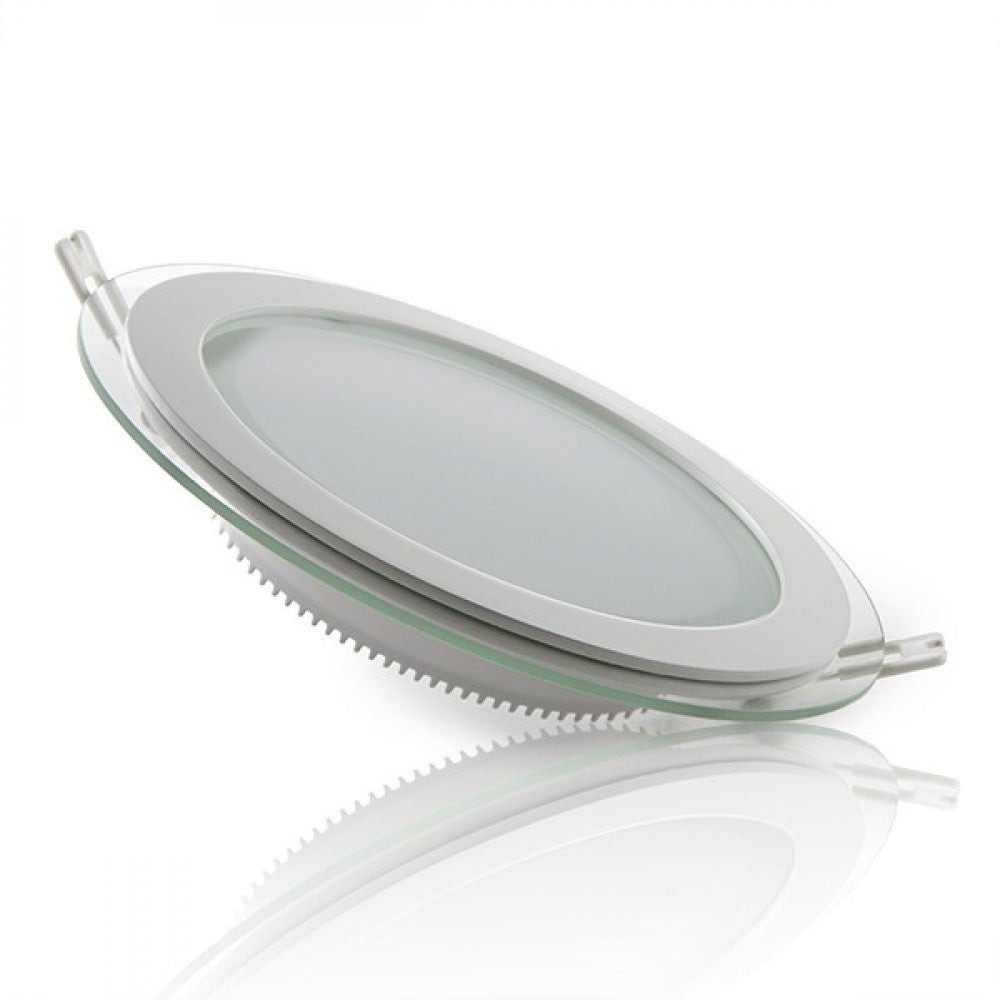 Faretto LED Downlight 18W 1800Lm 2700ºK Vetro Circolare Ø200Mm Faretto LED Downlight 18W 1800Lm 2700ºK Vetro Circolare Ø200Mm