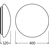 Applique LED Ledvance 24W 1920Lm 3000K 120º IP44