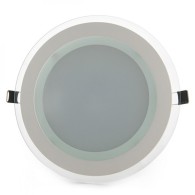 Faretto LED Downlight 18W 1800Lm 2700ºK Vetro Circolare Ø200Mm