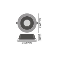 Downlight LED LEDVANCE 21W 2400Lm 3000K 65º IP54/IP20