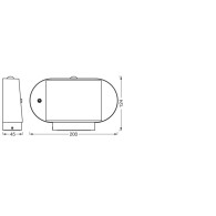 Ledvance "Endura" da esterno LED Sensore 4W 380Lm 3000K IP44