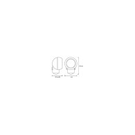 LEDVANCE Faretto LED 0.3WW 17Lm 3000K Sensore 115° IP43