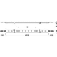 Striscia LED Ledvance EC Value LS VAL-500/RGB/5/IP6 Dimmerabile