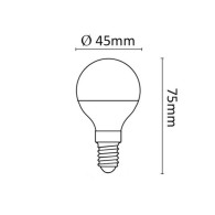 Lampadina LED Asalite E14 6W 510Lm 3000K IP20