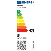 Asalite E14 Lampadina LED 5W 400Lm 3000K IP20