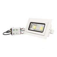 Faretto LED da incasso 40W 3370Lm 2700ºK Rettangolare