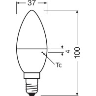 Ledvance/Osram Lampadina LED "Classica" E14 4.