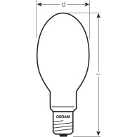 Ledvance/Osram E40 Lampadina ai Vapori di Sodio 250W 31600Lm