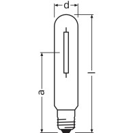 Ledvance/Osram E40 Lampadina ai Vapori di Sodio 100W 10300Lm