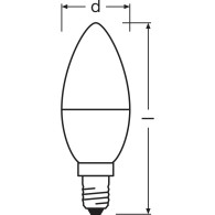 Ledvance/Osram Lampadina LED "Classica" E14 4.