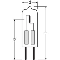 Ledvance/Osram Alogena Bassa Tensione G4 10W 130Lm 2800K