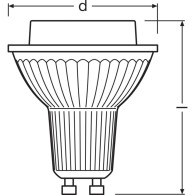 Ledvance/Osram Lampadina LED Spot GU10 9.