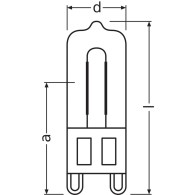 Ledvance/Osram Alogena Diretta alla Rete G9 25W 260Lm 2700K