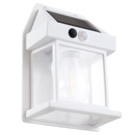 Lampada da parete solare IP44 3W 3000K 100Lm con sensore PIR -