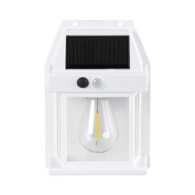 Lampada da parete solare IP44 3W 3000K 100Lm con sensore PIR -