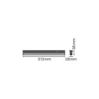 Plafoniera LED lineare "Compact" Ledvance 4W 400Lm 3000K 140º