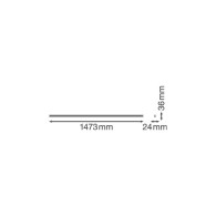 Plafoniera LED lineare "Compact" Ledvance 25W 2500Lm 4000K 140º