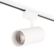 Faretto da Binario Monofase 30W COB Orientabile Flicker Free