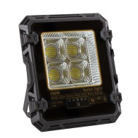 Proiettore da 100 W con pannello solare e telecomando IP65