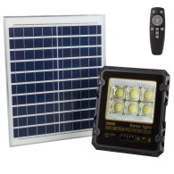 Proiettore da 200 W con pannello solare e telecomando IP65
