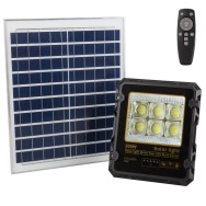 Proiettore da 200 W con pannello solare e telecomando IP65